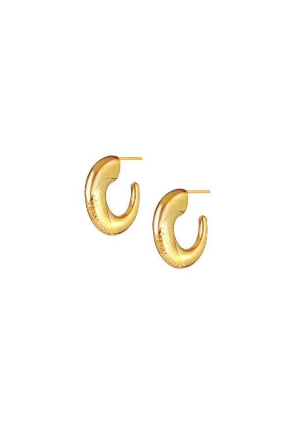 TOMEI Lusso Italia Loop Earrings, Yellow Gold 916 Sale