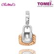 TOMEI Padlock Charm, White Gold & Rose Gold 585 (14K) (P5622) Cheap