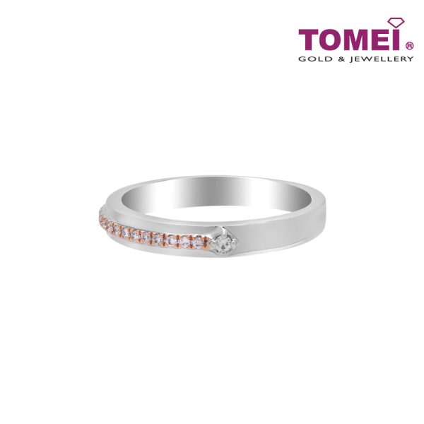 TOMEI EB Evermore Ring For Her, White+Rose Gold 750 Online Hot Sale