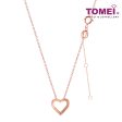 TOMEI Rouge Collection, Mini Heart Necklace Rose Gold 750 Online