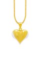 TOMEI Lusso Italia Dual-Tone Heart Pendant, Yellow Gold 916 Fashion