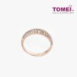 TOMEI Ring, Diamond Rose Gold 750 Supply