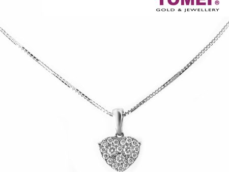 TOMEI Pendant Set, Diamond White Gold 585 (P4569) Fashion