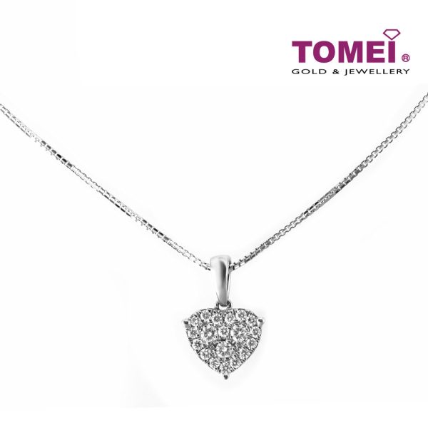 TOMEI Pendant Set, Diamond White Gold 585 (P4569) Fashion