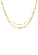 TOMEI Paperclip & Chain Necklace, Yellow Gold 999 (5D) Supply