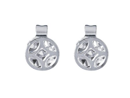 TOMEI Mini Lucky Coin Earrings, White Gold 750 Online Hot Sale