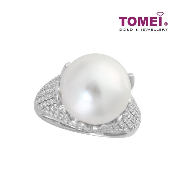 TOMEI Ring, South Sea Pearl White Gold 750 (R8649PH) Hot on Sale