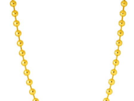 TOMEI Lusso Italia Ball Necklace, Yellow Gold 916 For Sale