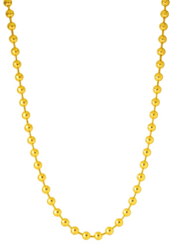 TOMEI Lusso Italia Ball Necklace, Yellow Gold 916 For Sale