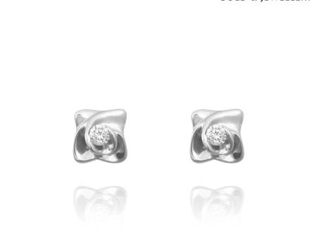 Starry Whisper Diamond Earrings | Tomei White Gold 375 (9K) (E1503) Cheap