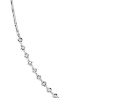 TOMEI Bracelet of Arrayal of Clover-esque Glamour, Diamond White Gold 375 (B0667) Online Hot Sale