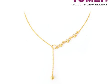 TOMEI Contradistinctively Glamorous Elegance Necklace, Yellow Gold 916 For Sale