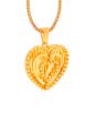 TOMEI Lusso Italia Layered Love Pendant, Yellow Gold 916 Online Sale