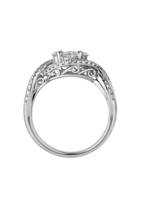 TOMEI Majestically Maestoso Verve Ring, Diamond White Gold 750 (STR1296) Supply