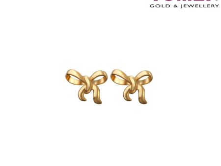 TOMEI Sweet Petite Earrings, Yellow Gold 916 (9Q-YG1193E-1C) (2.27G) Sale