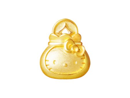 TOMEI X SANRIO Hello Kitty Fukubukuro Pendant, Yellow Gold 916 on Sale