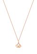 TOMEI Princess Crown Diamond Necklace, Rose Gold 750 Online now