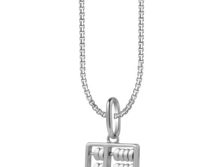 TOMEI Abacus Pendant, White Gold 585 Hot on Sale