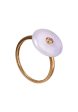 TOMEI Violet Jade Ring, Yellow Gold 750 For Discount