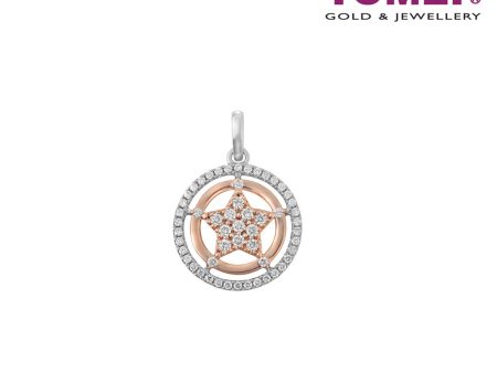 TOMEI Aglowed with Stellar Coruscation Diamond Pendant, White Gold 750 (P6244) Online