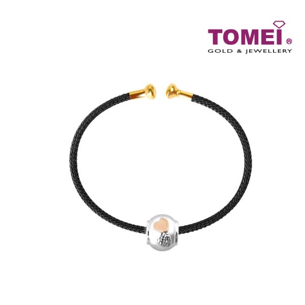 TOMEI Minimalistic Heart Charm, White Gold 585 (P5316 MF300 MF319) Hot on Sale