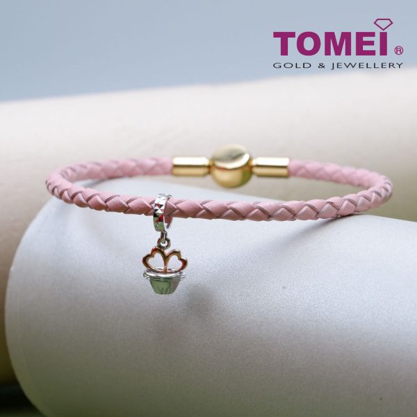 TOMEI Sprinkled with Loving Sparks Cupcake Charm, White Gold 585 (P5535) Discount