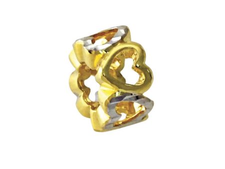 TOMEI Union of Love Charm Colors of Memories, Yellow Gold 916 For Cheap