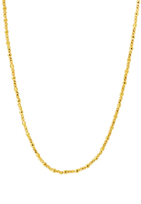 TOMEI Lusso Italia, Balls and Cylindrical Beads Necklace, Yellow Gold 916 Hot on Sale