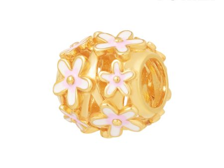 TOMEI Rolling in Flowers Charm, Yellow Gold 916 Hot on Sale