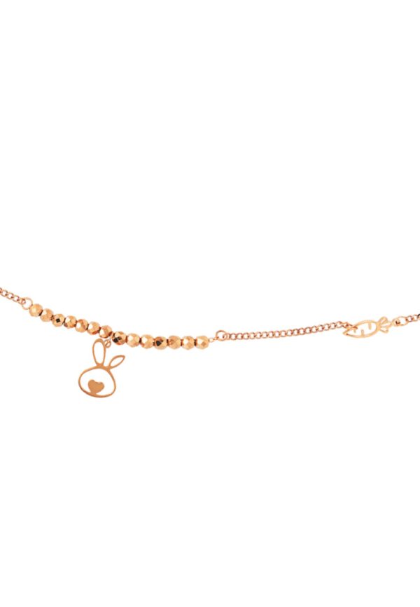 TOMEI Rouge Collection Bunny And Carrot Bracelet, Rose Gold 750 For Cheap