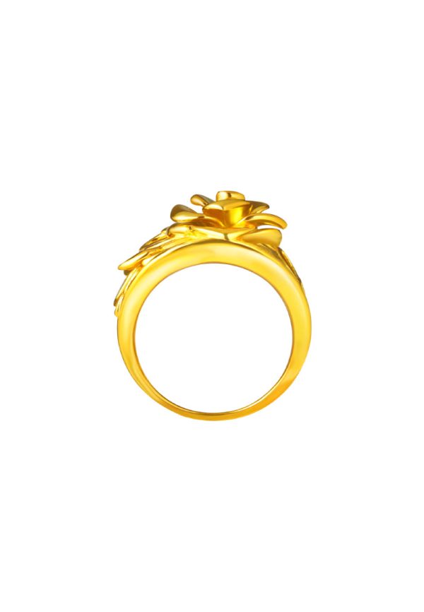 TOMEI Sri Puteri Collection Rosa Ring, Yellow Gold 916 Hot on Sale