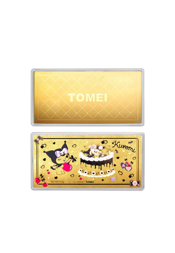 TOMEI X SANRIO Kuromi Gold Foil 1G, Yellow Gold 9999 Fashion