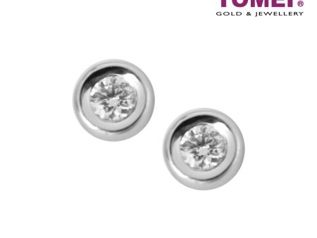 TOMEI Bella Earrings, Diamond White Gold 585 (E1606) Online