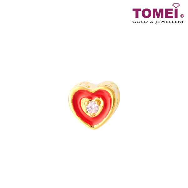 TOMEI Stolen Heart Charm | Tomei Yellow Gold 916 (22K) For Sale