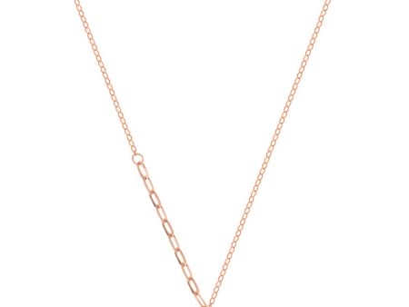 TOMEI Rouge Collection White Tail Necklace, Rose Gold 750 Hot on Sale