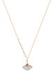 TOMEI Rouge Collection White Tail Necklace, Rose Gold 750 Hot on Sale