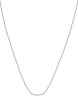 TOMEI Plain Gold Necklace, White Gold 375 Supply