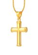 TOMEI Lusso Italia Cross Pendant, Yellow Gold 916 Discount