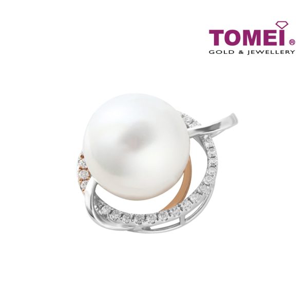 TOMEI Pendant, Diamond Pearl White Gold & Rose Gold 750 (PPP41410CF) Online now