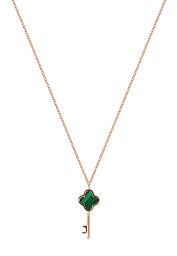 TOMEI Rouge Collection Key Necklace, Rose Gold 750 For Sale