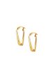 TOMEI Lusso Italia Entwined Rectangular Hoop Earrings, Yellow Gold 916 For Discount