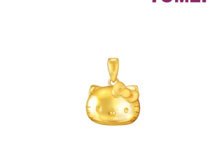 TOMEI X SANRIO Winter Wonders Hello Kitty Pendant, Yellow Gold 916 For Cheap