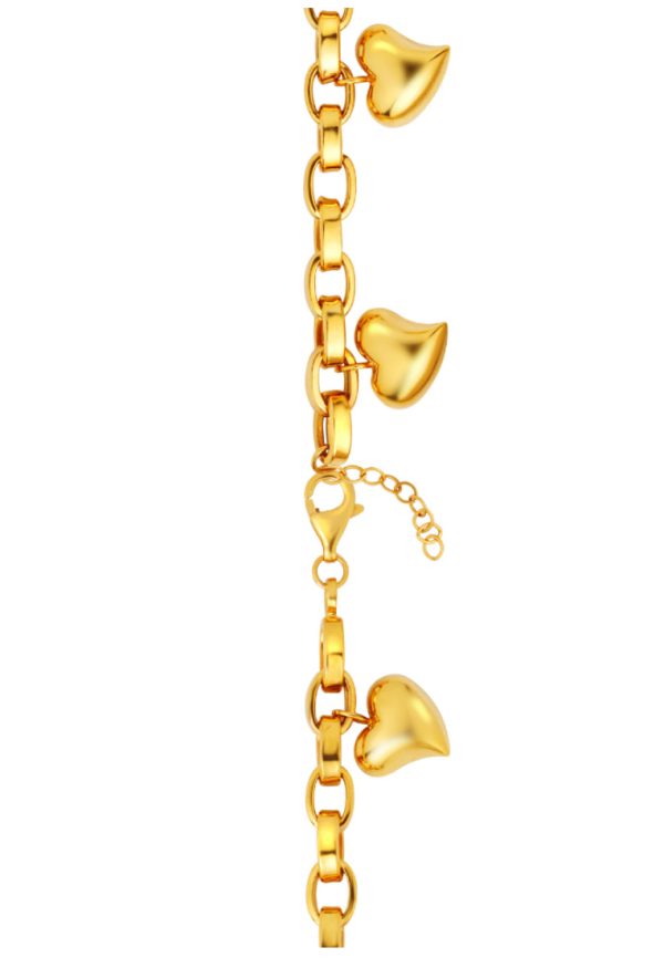 TOMEI Lusso Italia Love Stories Bracelet, Yellow Gold 916 Supply