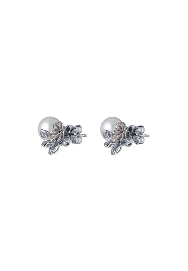 TOMEI Pearl With Diamond Earrings, White Gold 585 Online Sale