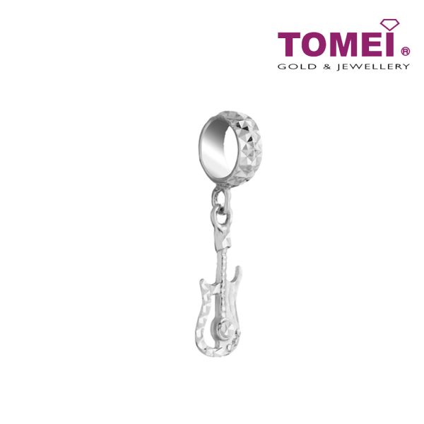 TOMEI Musical Instrument Charm, White Gold 585 on Sale