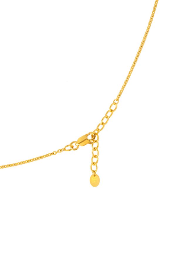 TOMEI Togetherness Heart Necklace, Yellow Gold 916 For Sale