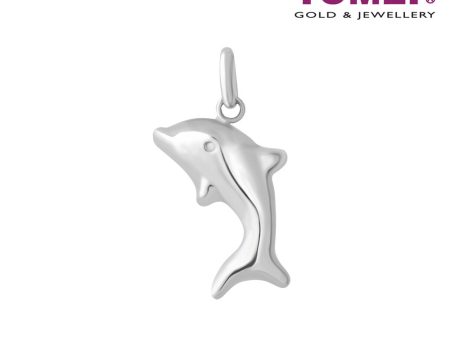 TOMEI  Delightfully Joyous Dolphin Pendant, White Gold 750 Fashion