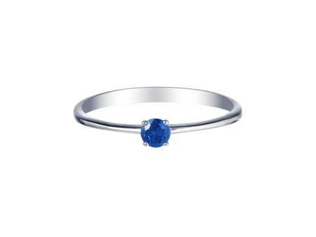 TOMEI Blue Sapphire Solitaire Ring, White Gold 750 Online Hot Sale