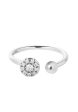 TOMEI Diamond Open Ring, White Gold 375 For Cheap