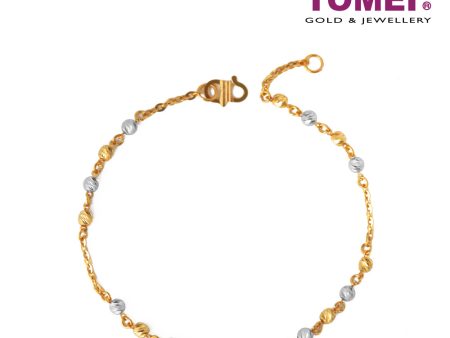 TOMEI Bracelet of Felicity in Style, Yellow Gold 916 (BB1099-A-2C) Hot on Sale